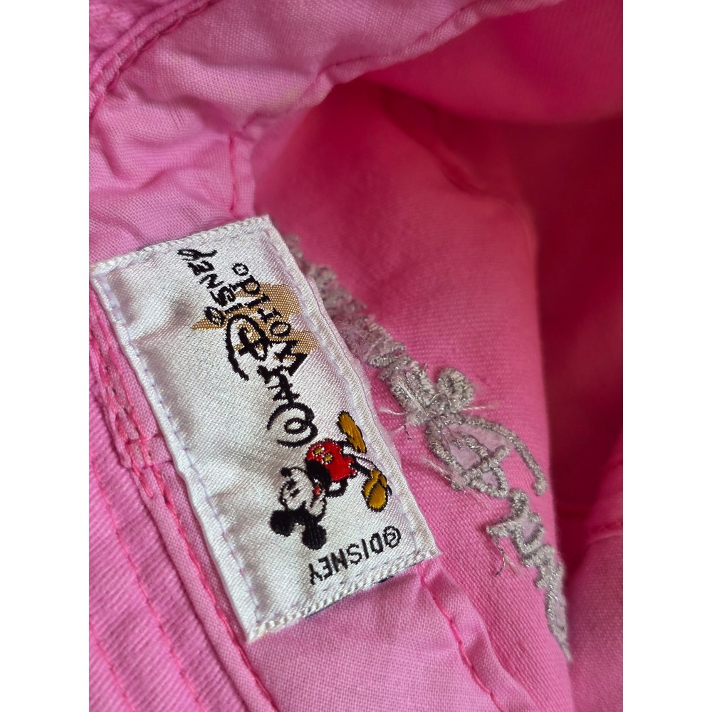 Walt Disney World Pink Rhinestone Mickey Mouse Ribbon Bucket Hat Onesize - Picture 3 of 6